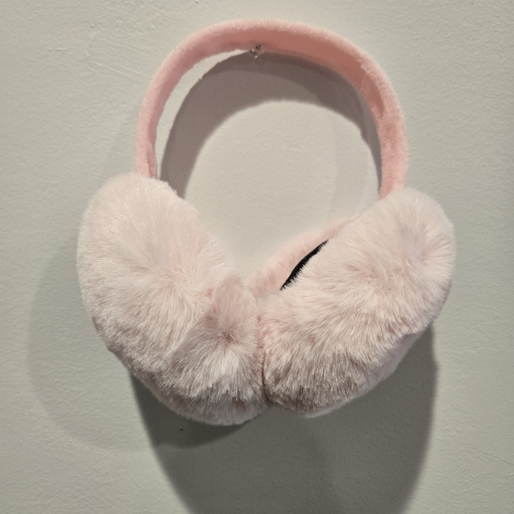 Plush Pink Faux Fur Earmuffs